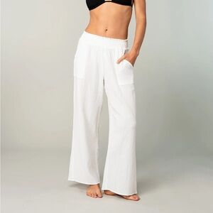 Lovestitch Saratoga White Pants - Boho - Size Medium